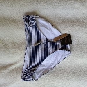 Bond Eye Australia Nip Tuck Womens Bikini Bottoms Size 12 Stripes